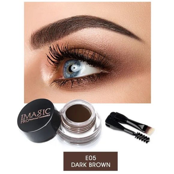 Eyebrow liner matte jar brown ebony chocolate auburn natural look - Picture 15 of 16